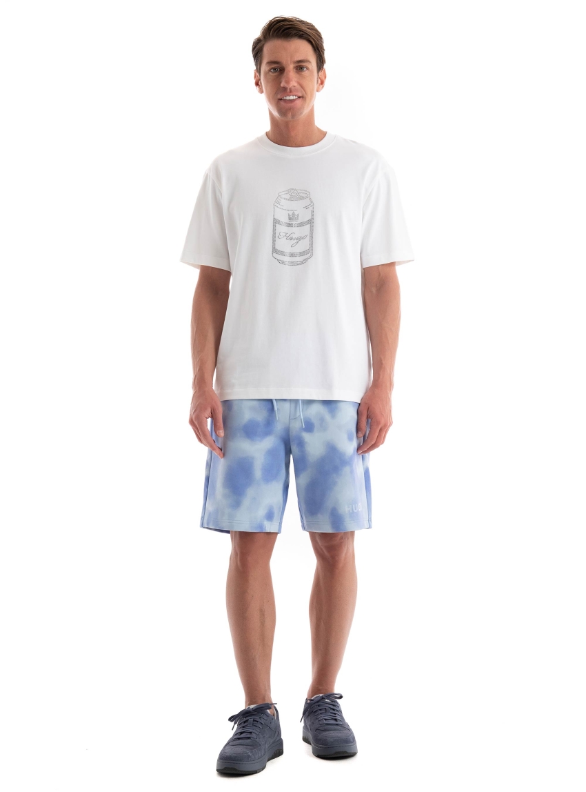 HUGO Relaxed Fit T-Shirt Deondrin - White