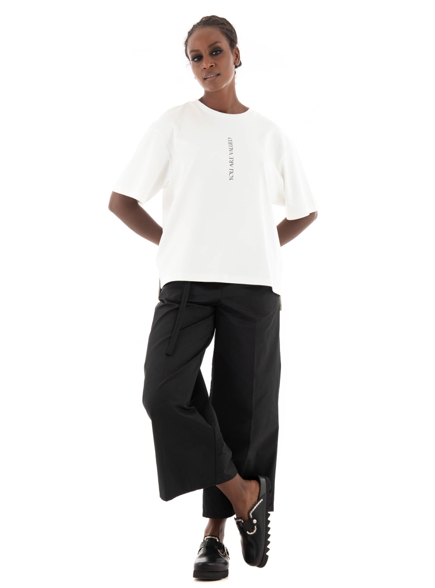 White Sand Pants - Black