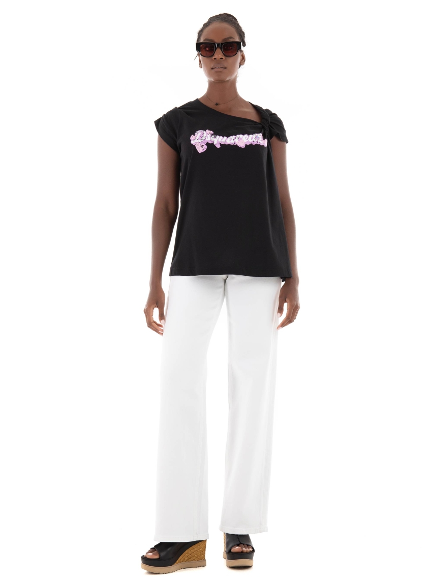 Dsquared Logo Print T-Shirt - Black