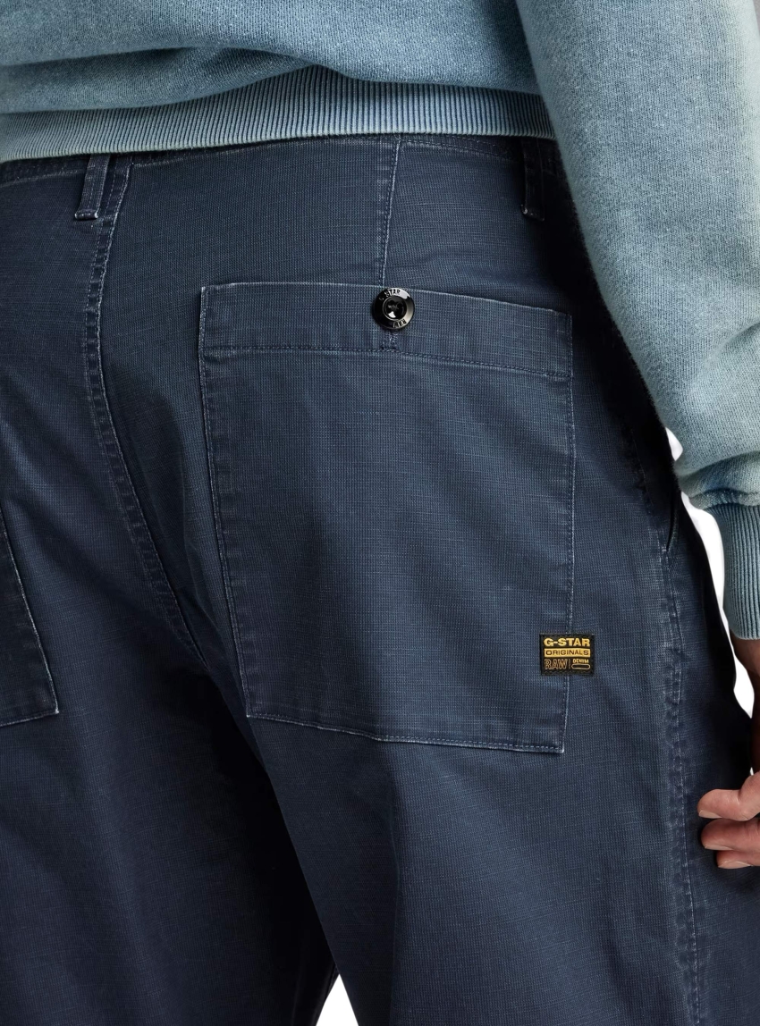 G-Star Pleated Chino Shorts - Dark Blue