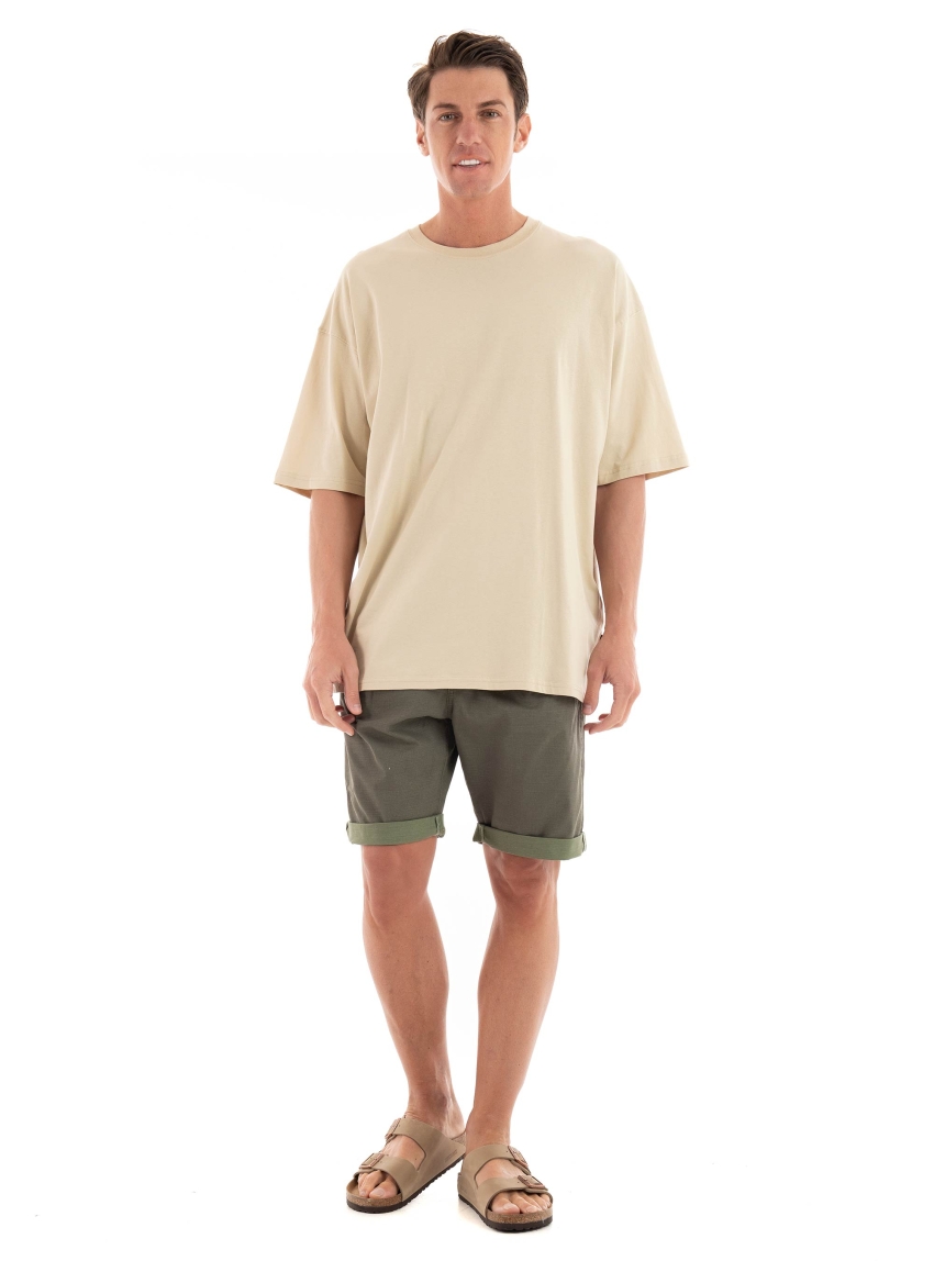 G-Star Pleated Chino Shorts - Olive 