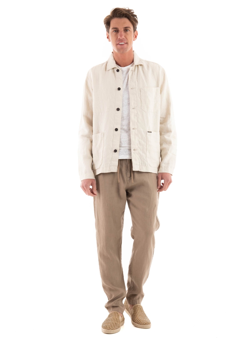 Dstrezzed Crisp Chore Jacket - Off White