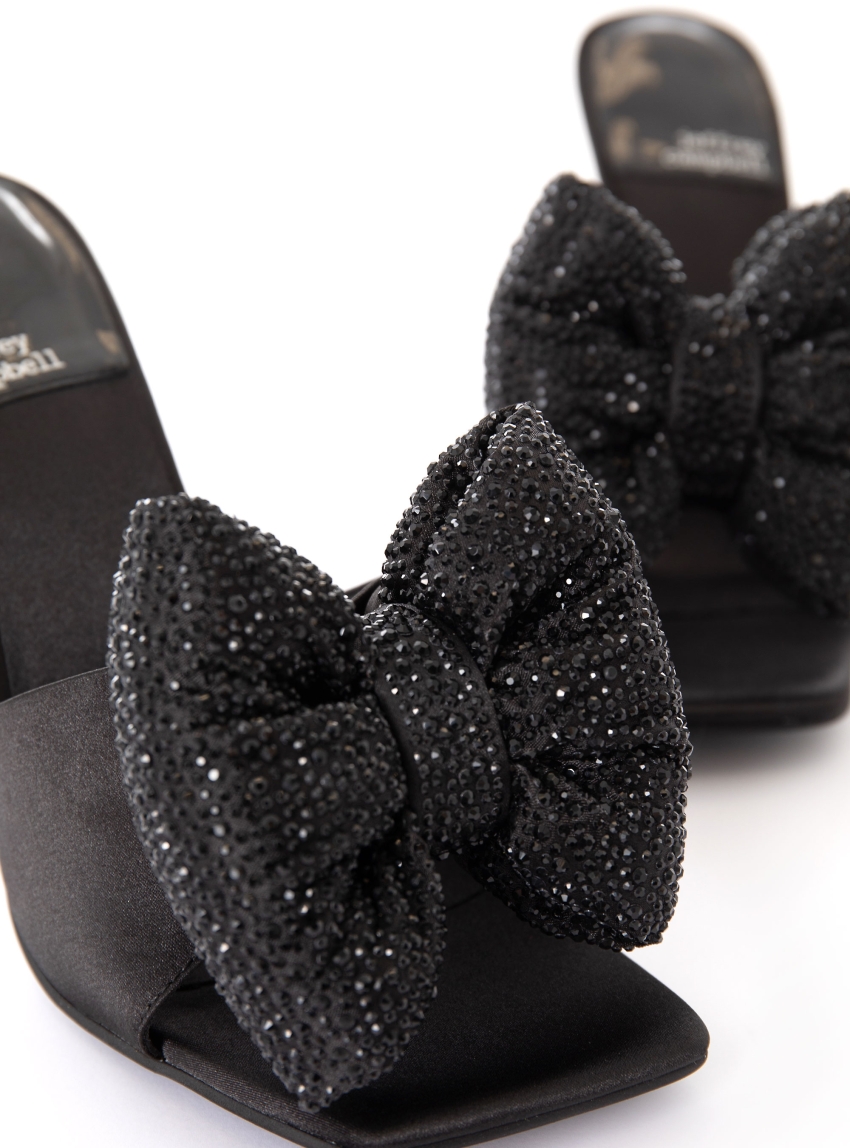 Jeffrey Campbell Bow Down J Mules - Black