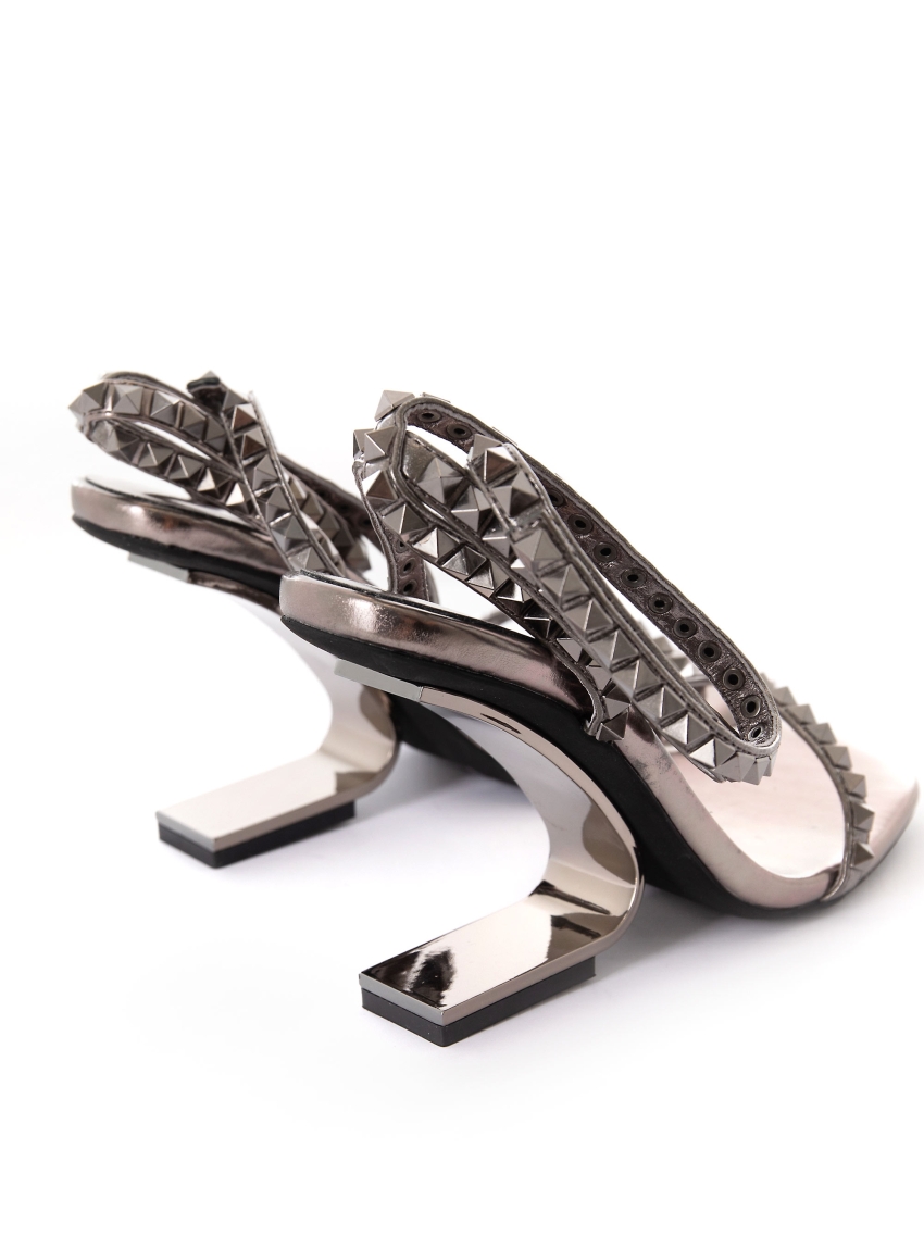 Jeffrey Campbell Surge Heel Sandals - Metal