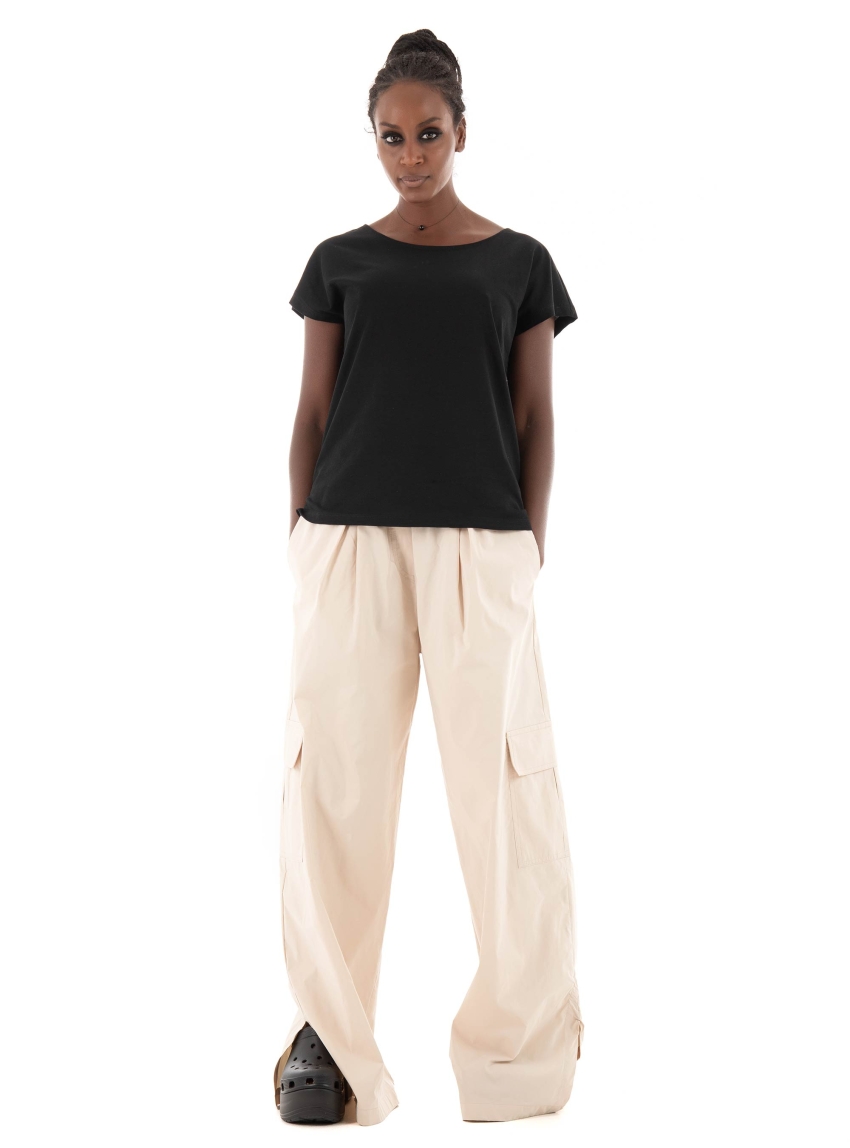 Only May Open Back Top - Black