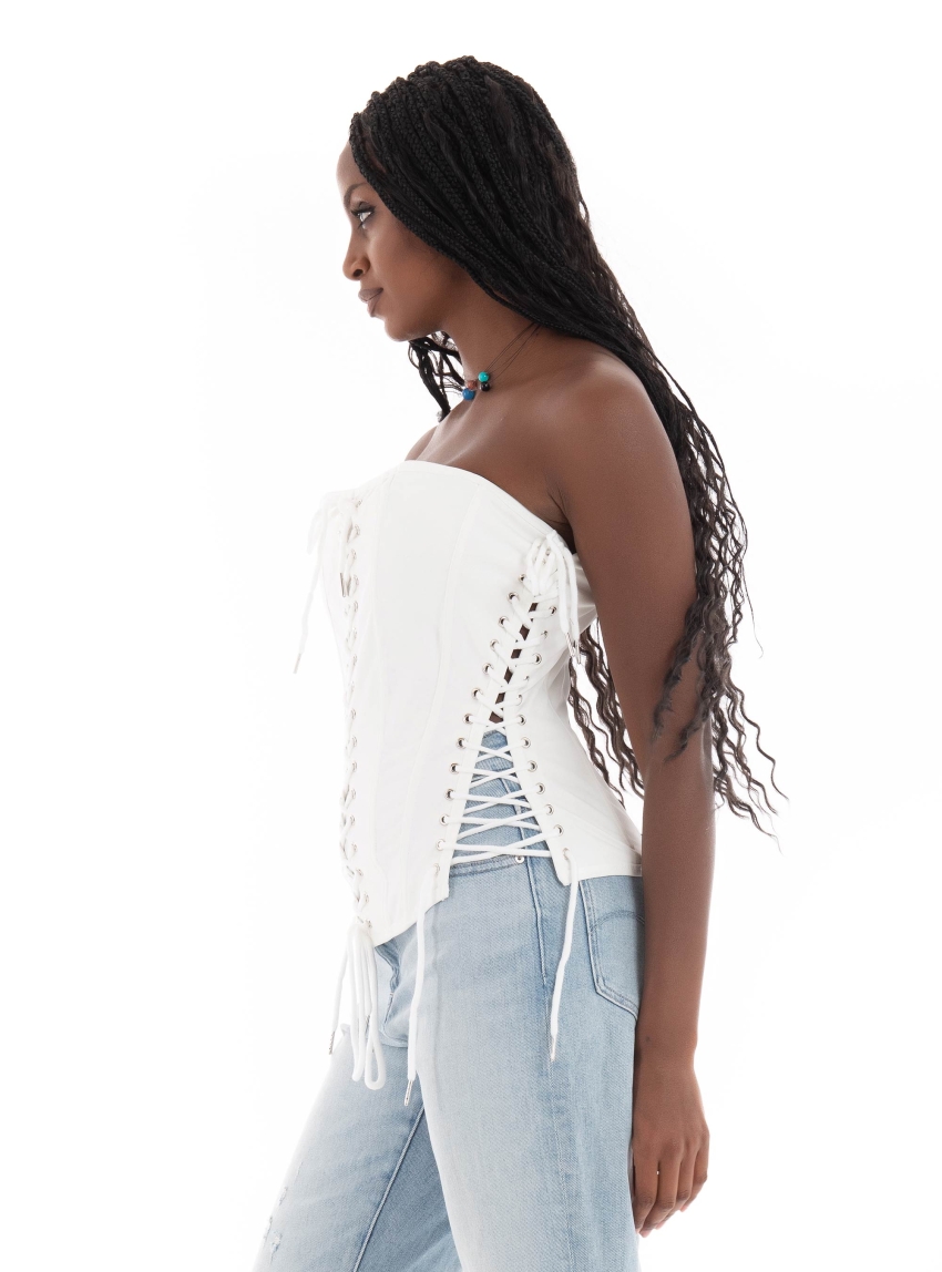 Glamorous Corset Top - Off White