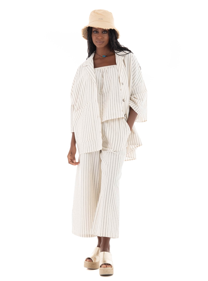 Vero Moda Jaylen 3/4 Overshirt - Light Beige