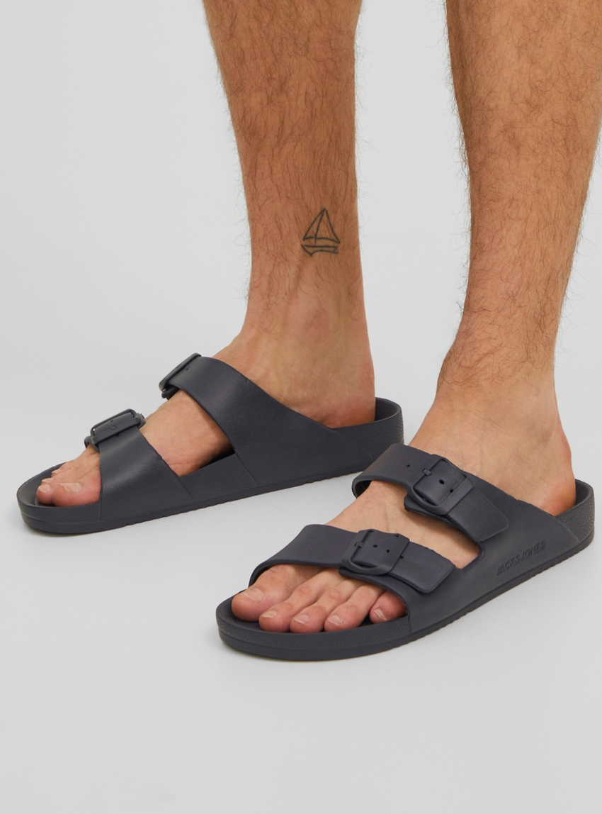 Jack & Jones Croxton Moulded Sandals - Anthracite