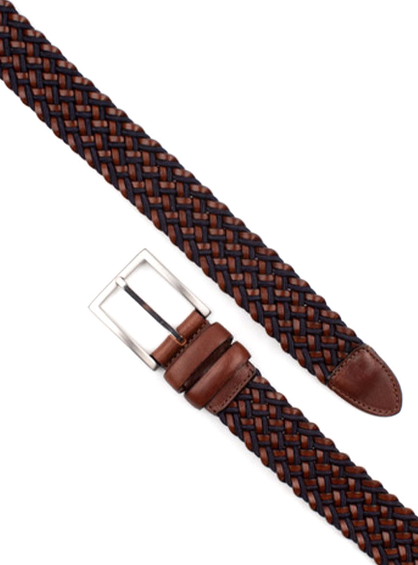 Campus Braided Belt - Rust