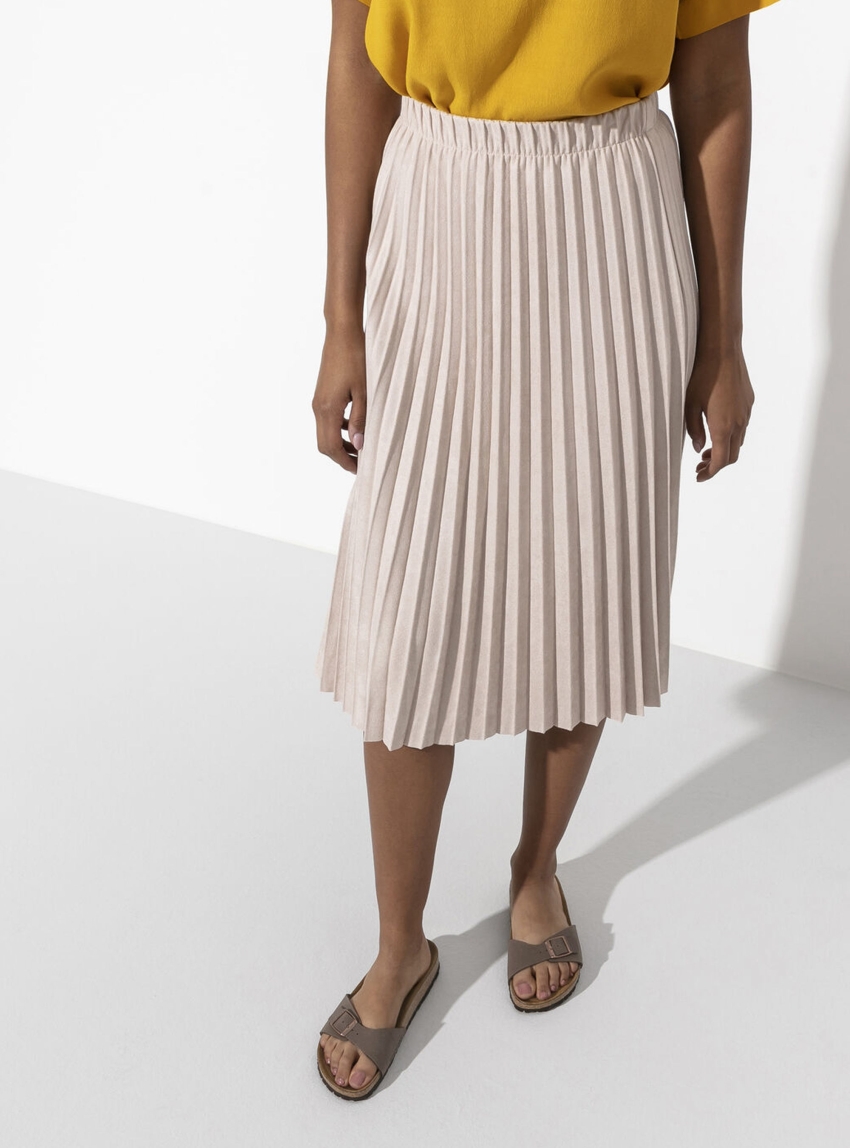 Birkenstock Madrid Birko-Flor Birkibuc Narrow Fit Sandals - Light Brown