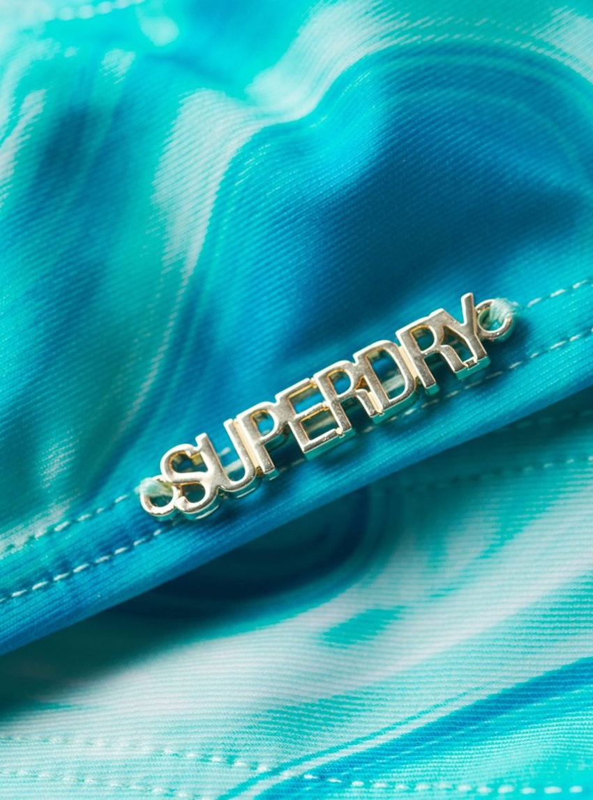 Superdry D3 Print Bralette Bikini Top - Blue