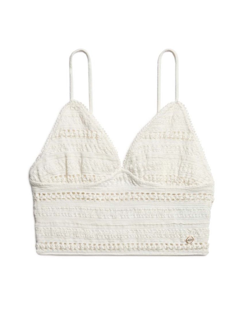 Superdry D3 Ovin Lace Bralet - Off White