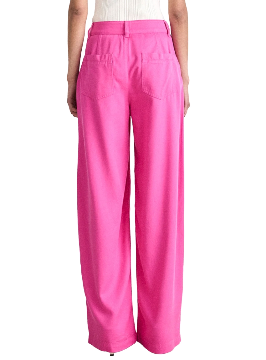 BOSS Wide Leg  Trousers In Sotf Twill C_Tanjura-W - Fuchsia