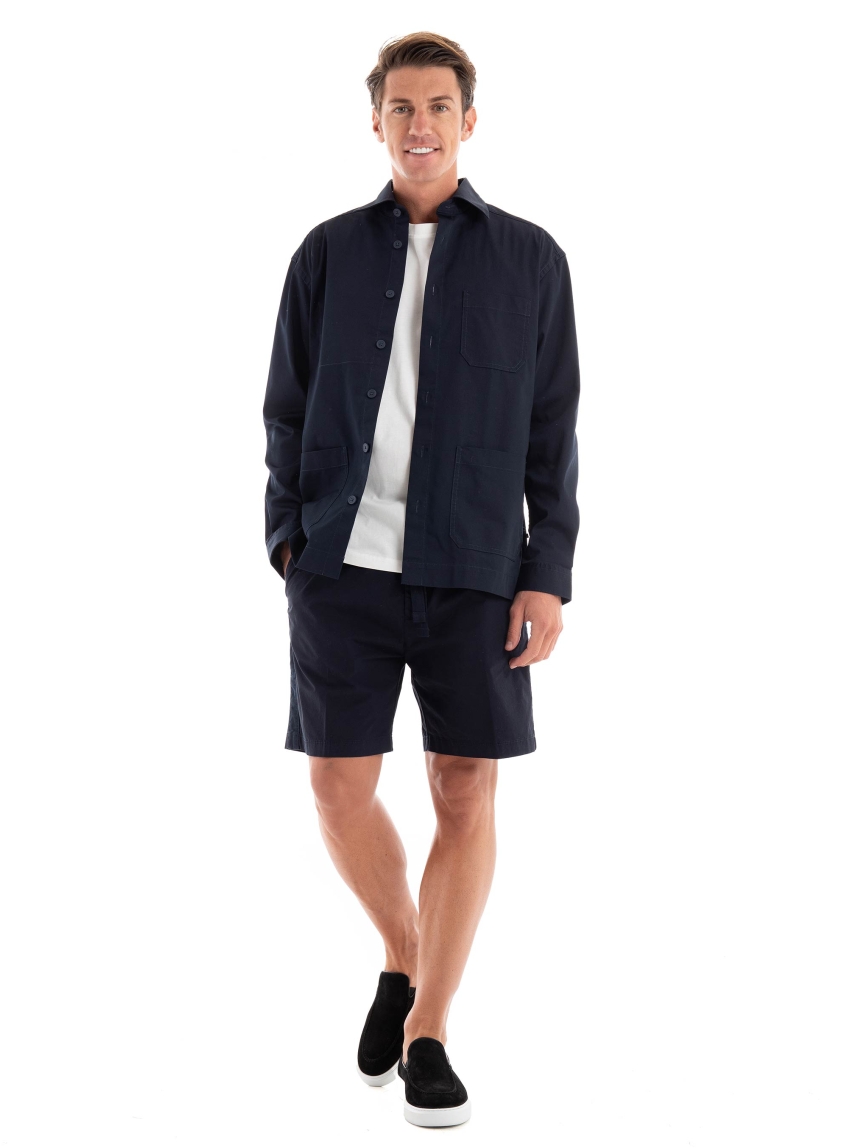 BOSS Relaxed Fit Overshirt P-CORY-4P-242 - Dark Blue