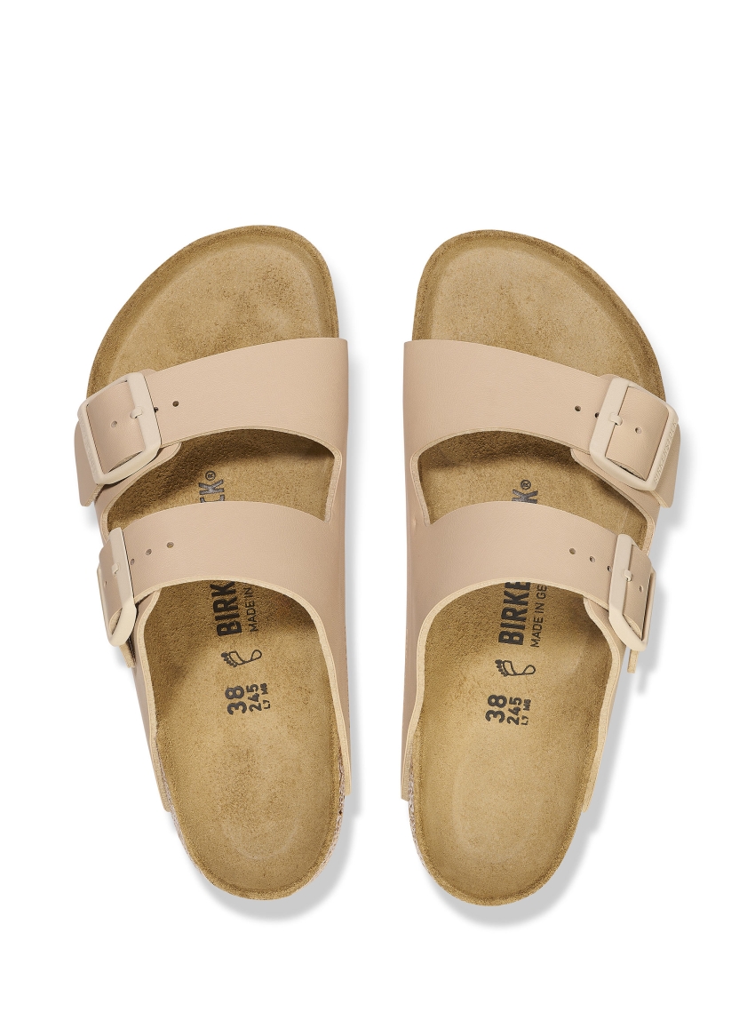 Birkenstock Arizona Birko-Flor Narrow Fit Sandals - Beige