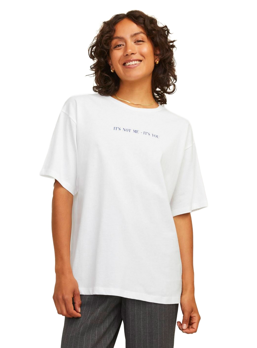 JJXX Selma Loose Tee - White