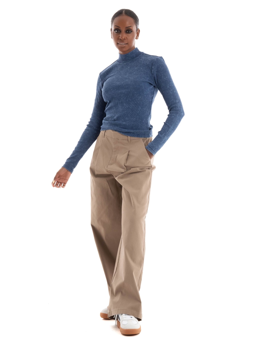 Only Valerie Highneck Top - Blue