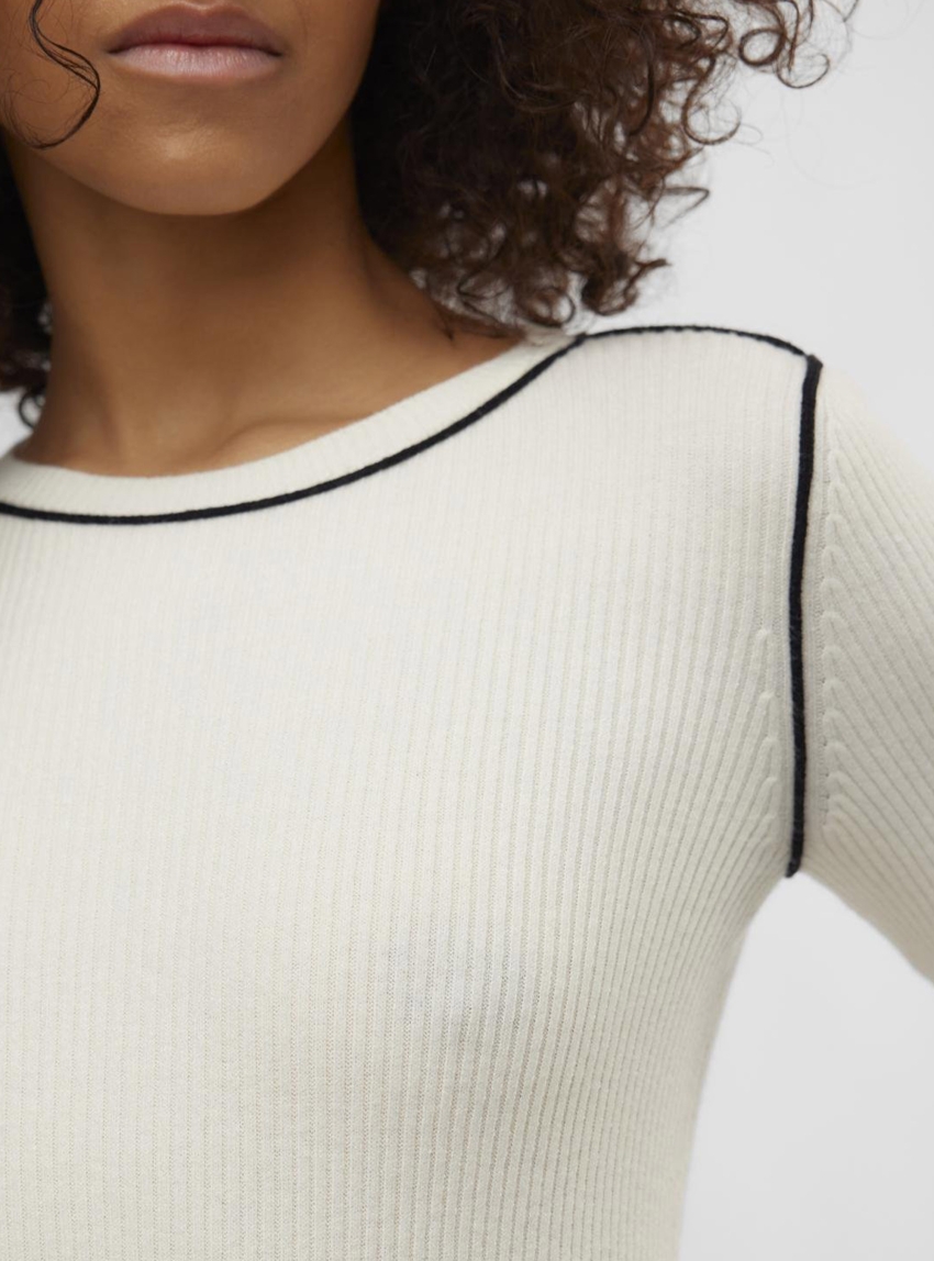 Vero Moda Kara O-Neck Pullover - Ecru