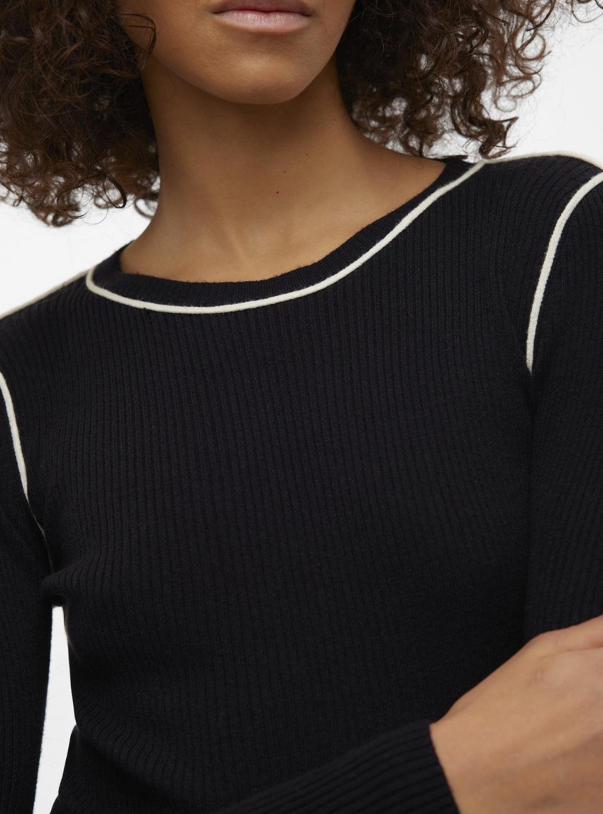 Vero Moda Kara O-Neck Pullover - Black