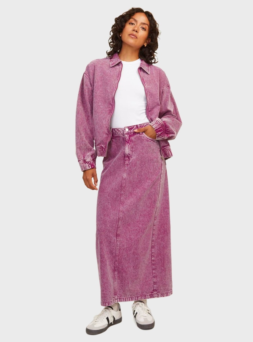 JJXX Ziggy Washed Jacket - Fuchsia