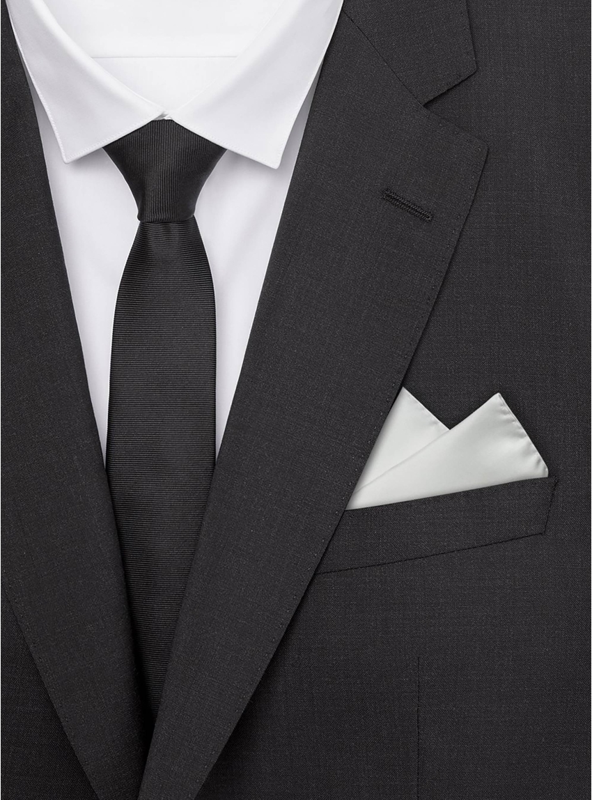 HUGO Pocket Square 33x33cm - White