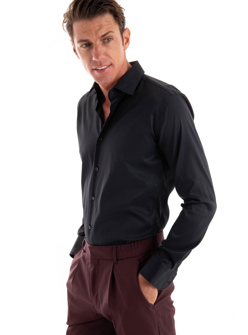 BOSS Shirt P-HANK-Kent-C1-222 - Black