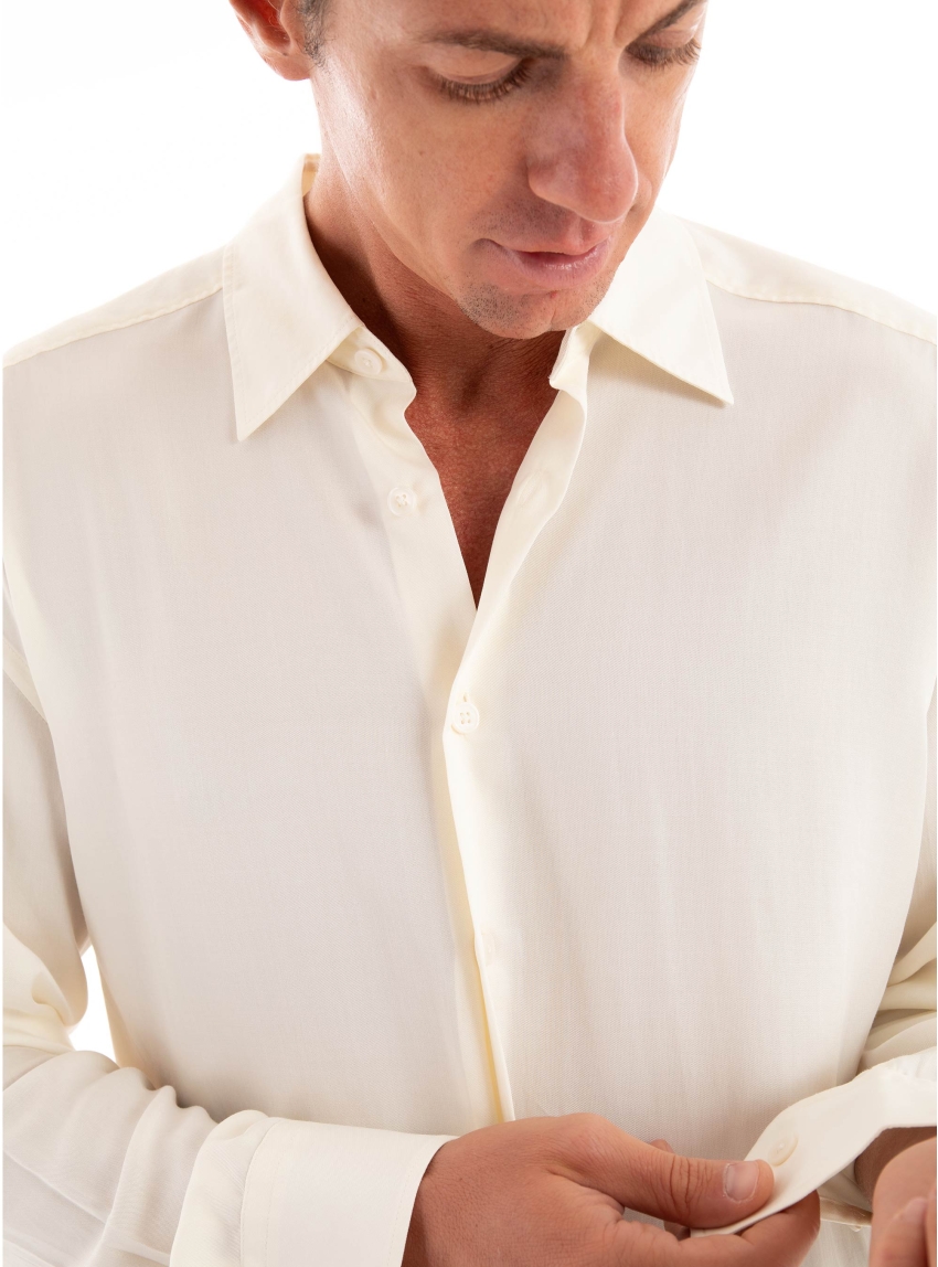 BOSS Relaxed Fit Shirt C-CORY-243 - Ecru