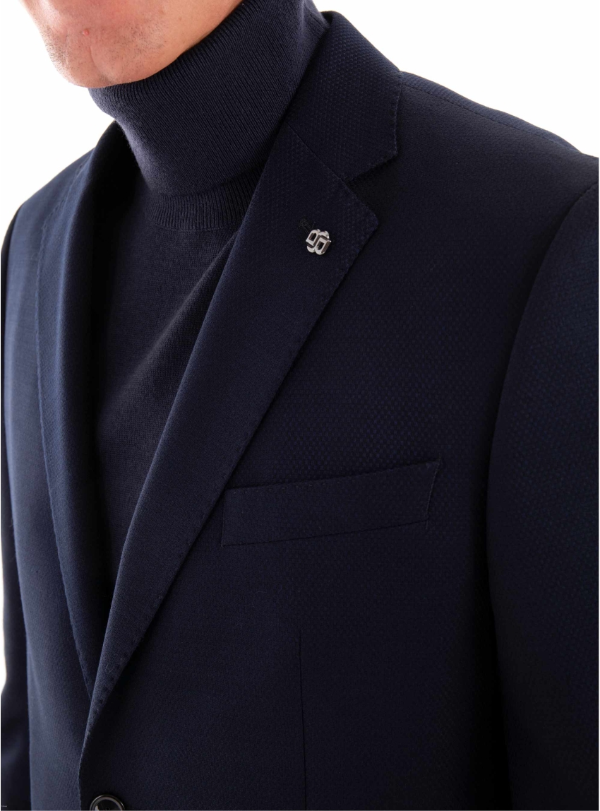 BOSS Regular Fit Blazer H-Janson-233 - Dark Blue