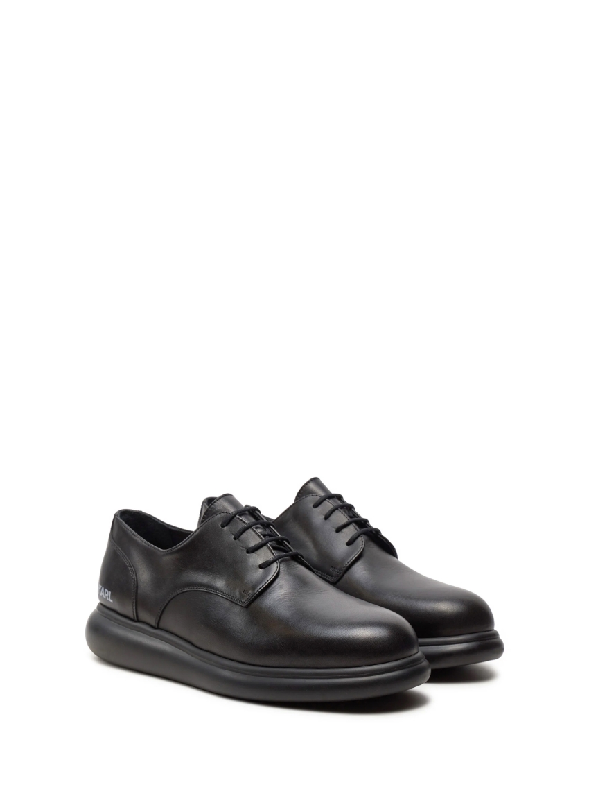 Karl Lagerfeld Lace Lo Derby Shoes - Black