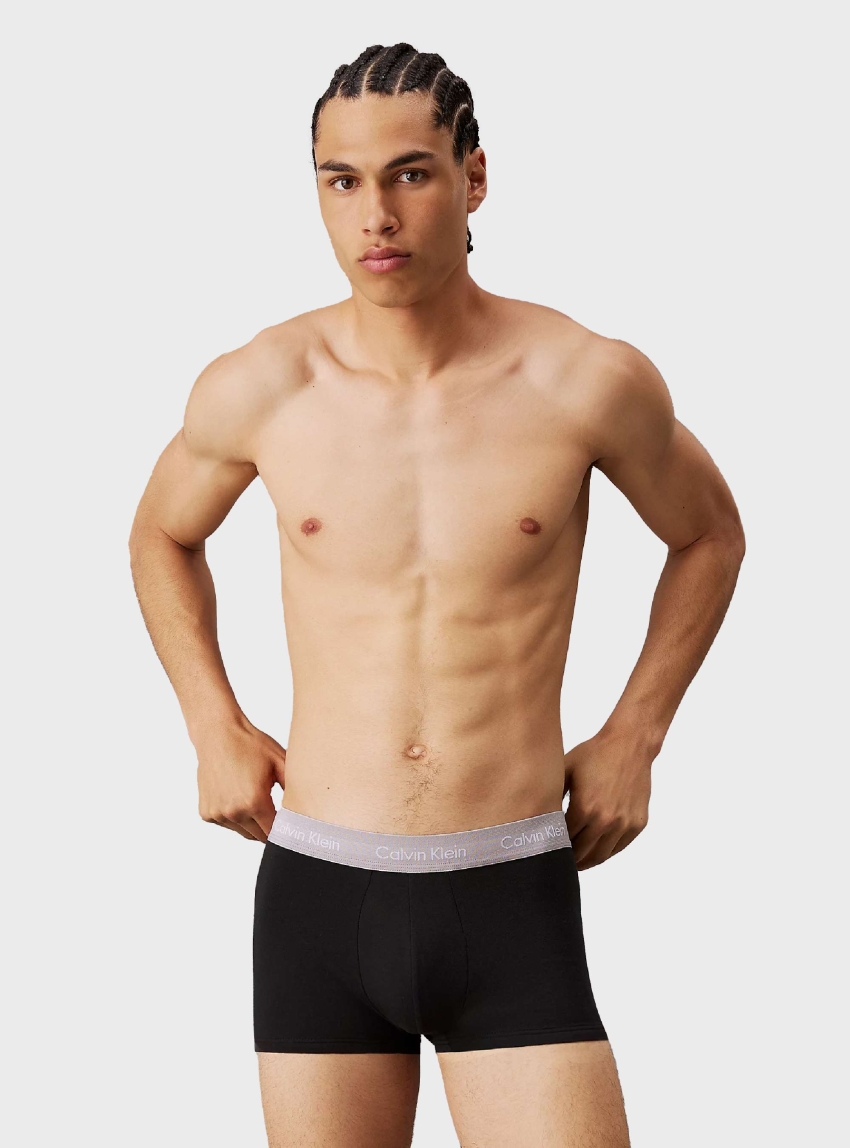 Calvin Klein 3 Pack Low Rise Trunks - Multi Colors