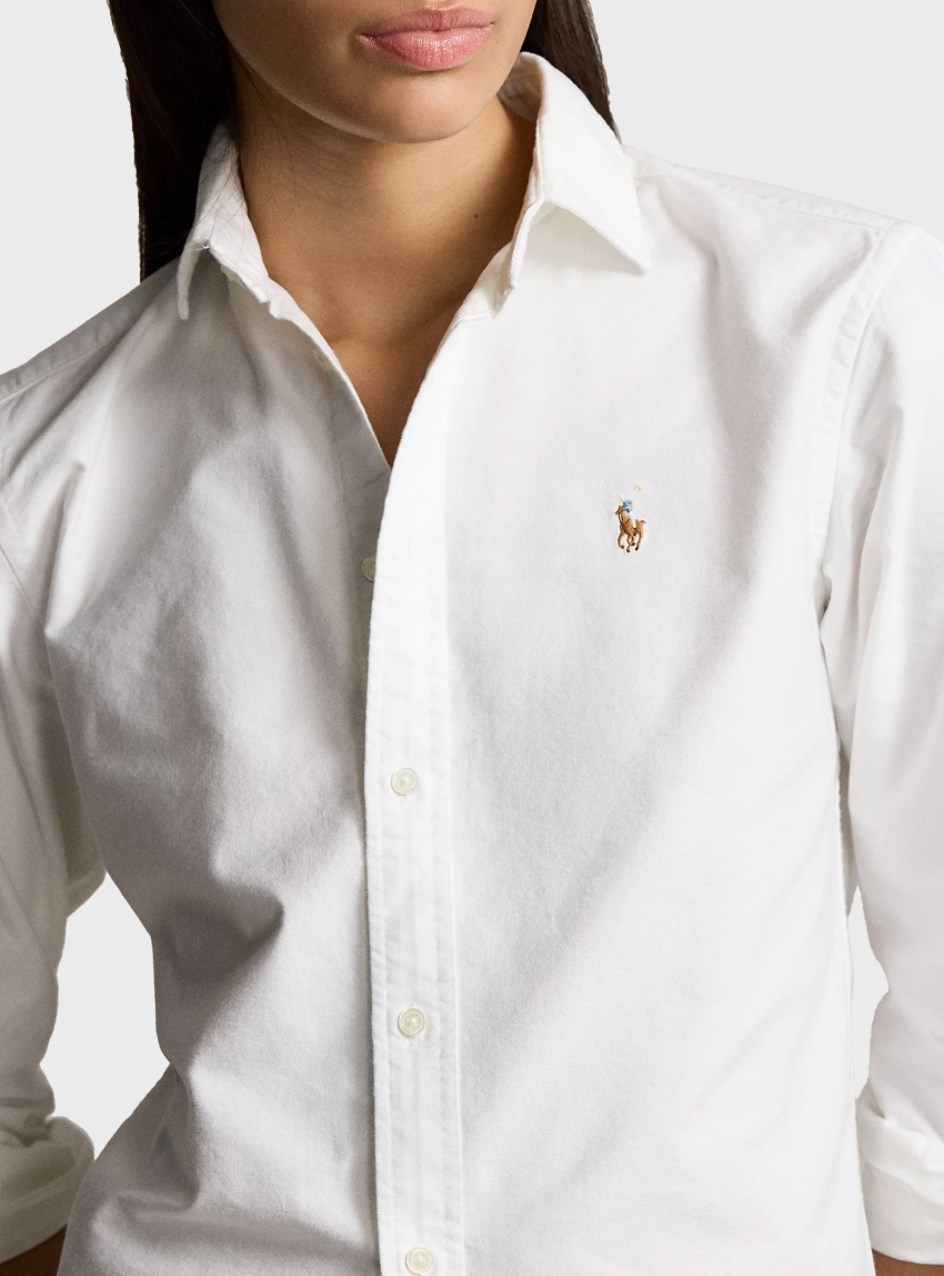 Polo Ralph Lauren Slim Fit Oxford Shirt - White