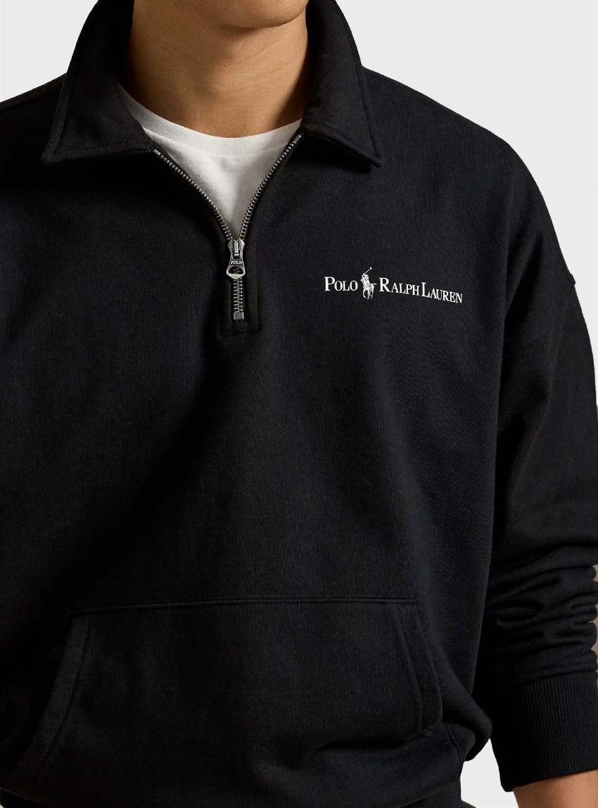 Polo Ralph Lauren Fleece Polo Sweater - Black