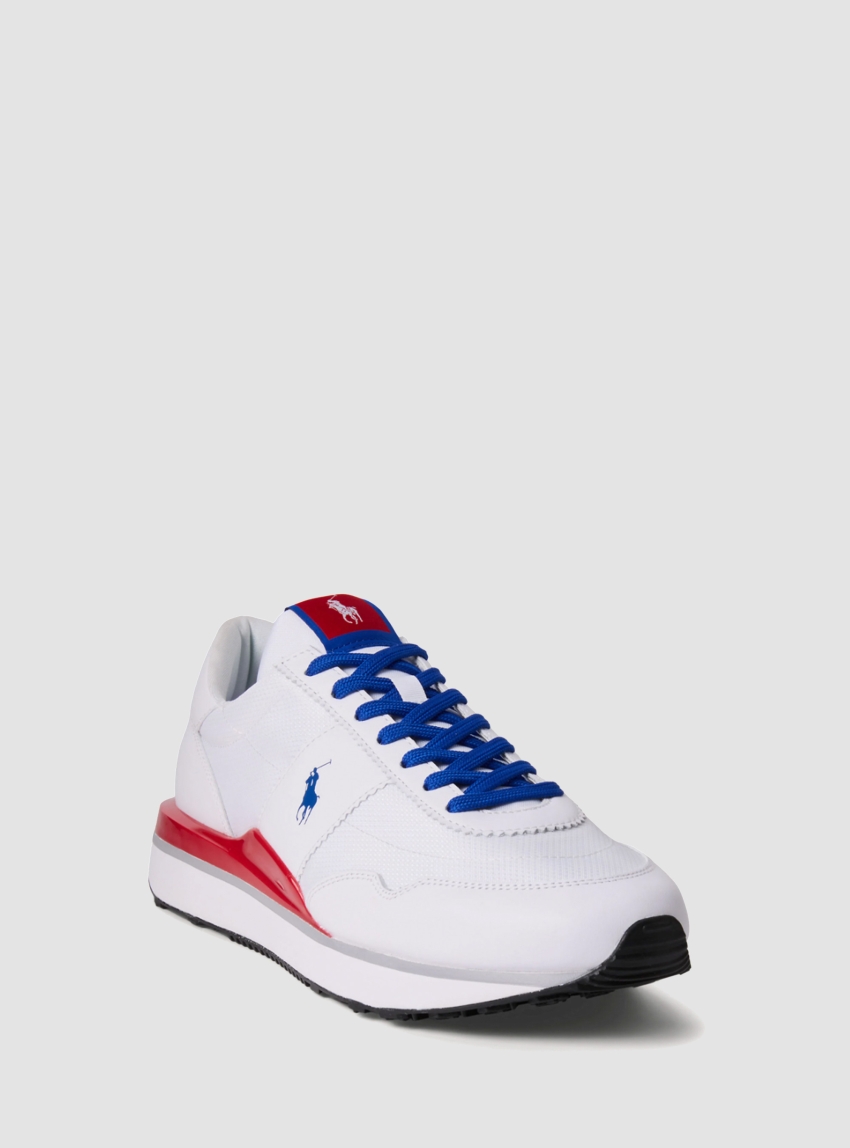 Polo Ralph Lauren Train 89 Leather & Oxford Trainers - White