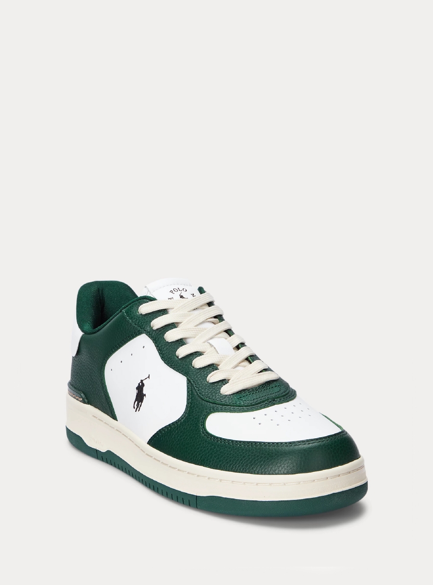 Polo Ralph Lauren Masters Court Leather Trainers - Green