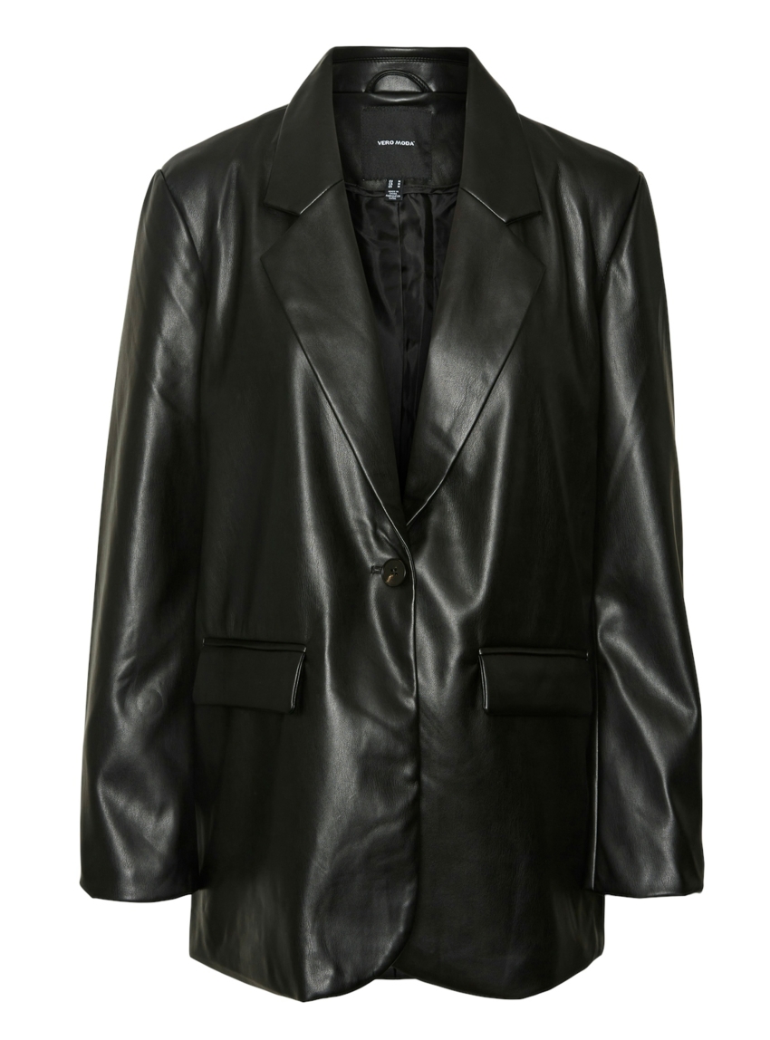 Vero Moda Willa Regular Fit Blazer - Black