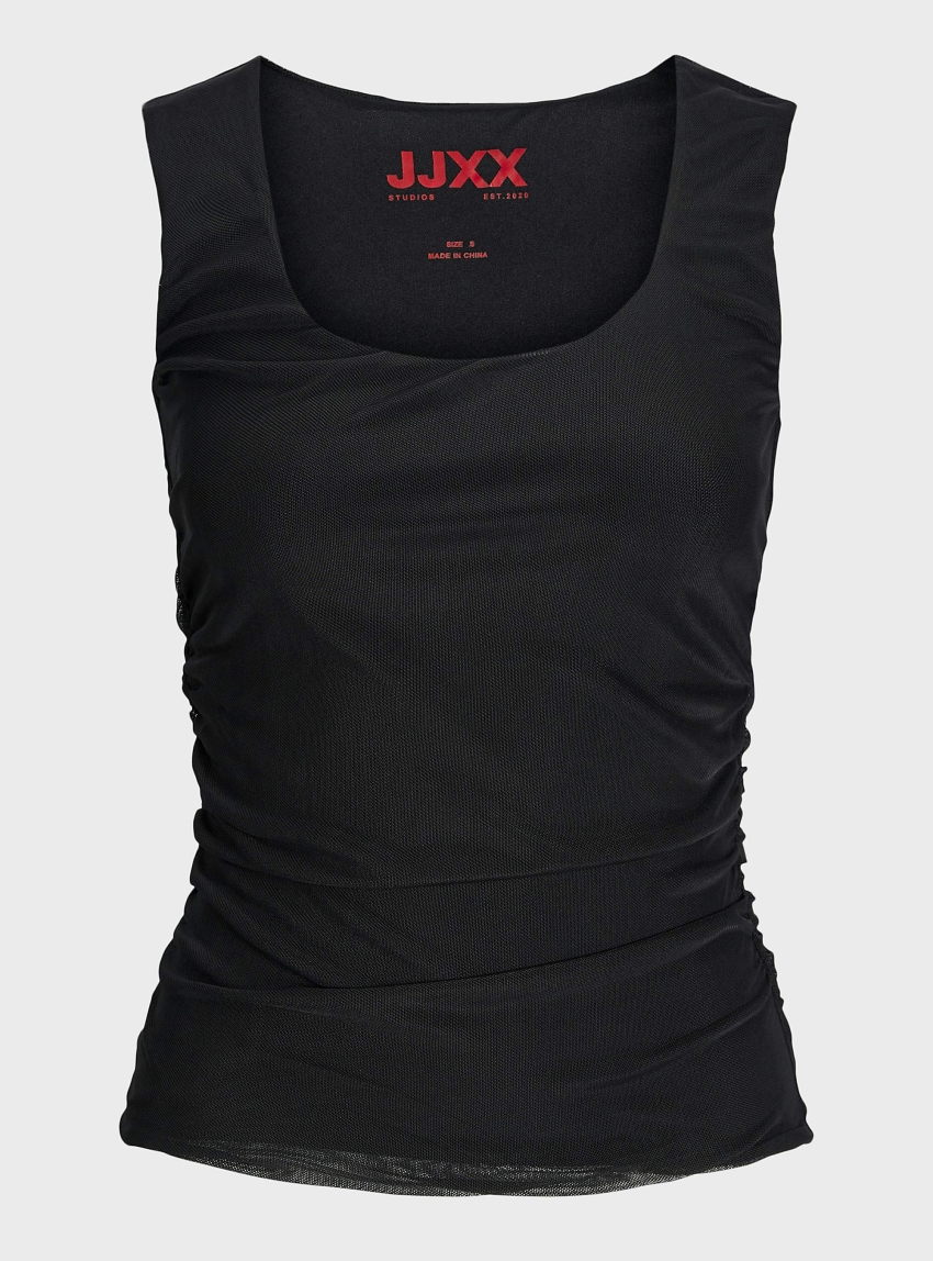 JJXX Rosa Saga Mesh Top - Black
