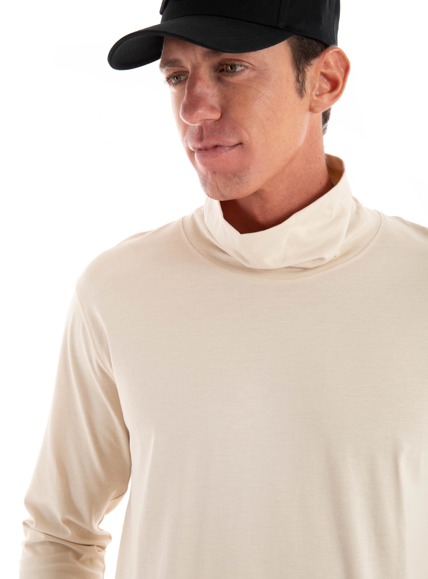 Jack & Jones Premium Bushwick Ethan Roll Neck Blouse - Beige