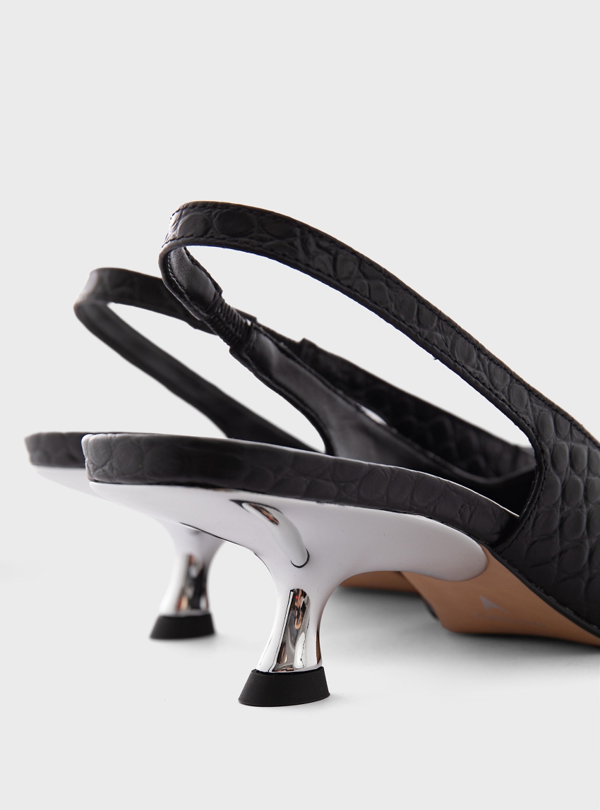 Carrano Slingback Heels - Black