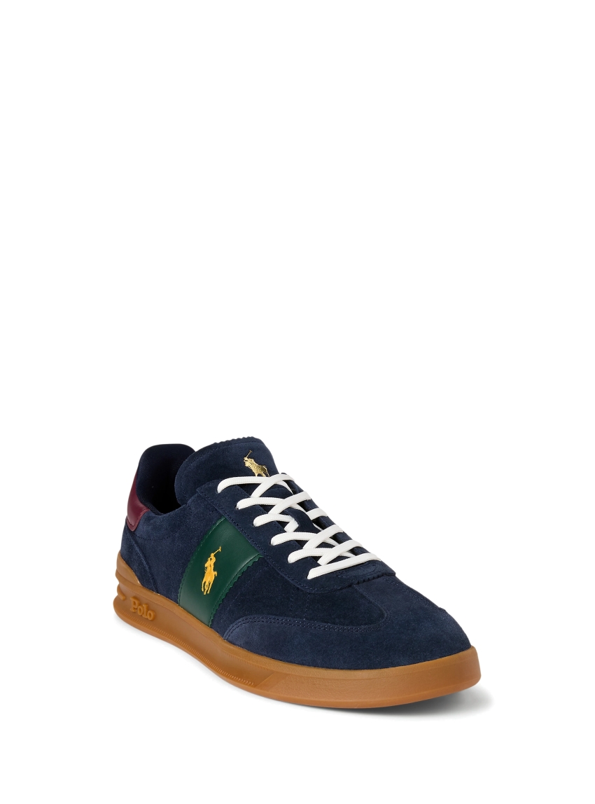 Polo Ralph Lauren Heritage Aera Suede Trainers - Navy