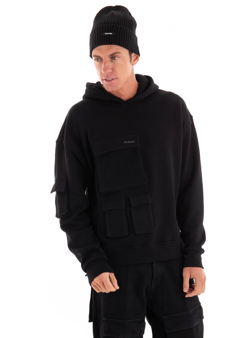 I'm Brian Oversized Hoodie - Black