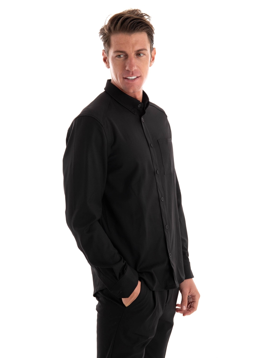 Drykorn Liet 2 Button Down Regular Fit Shirt - Black