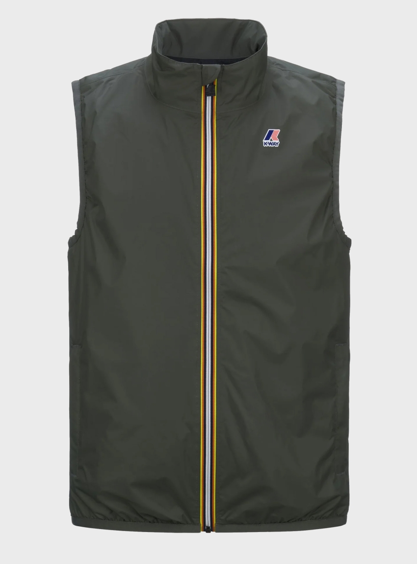 K-Way Le Vrai 3.0 Rouland Warm Vest Jacket - Dark Olive Green