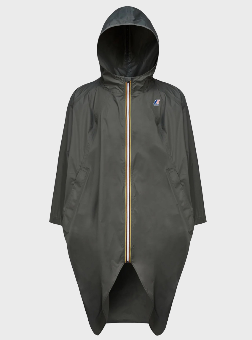 K-Way Le Vrai 3.0 Rennes Poncho - Dark Olive Green