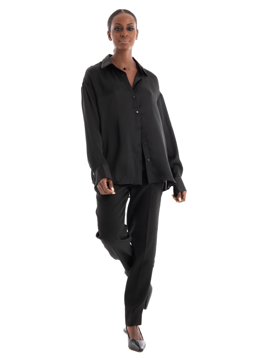 Only Veronica-Elly High Waist Slim Fit Pants - Black