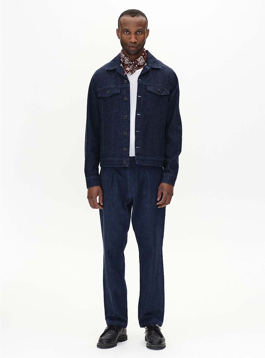 Gabba Kyoto Brush Relaxed Fit Jeans - Unwashed Denim