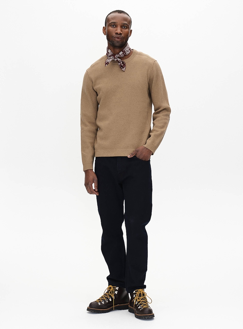 Gabba Carl Monty Loose Straight Fit Jeans - Unwashed Denim