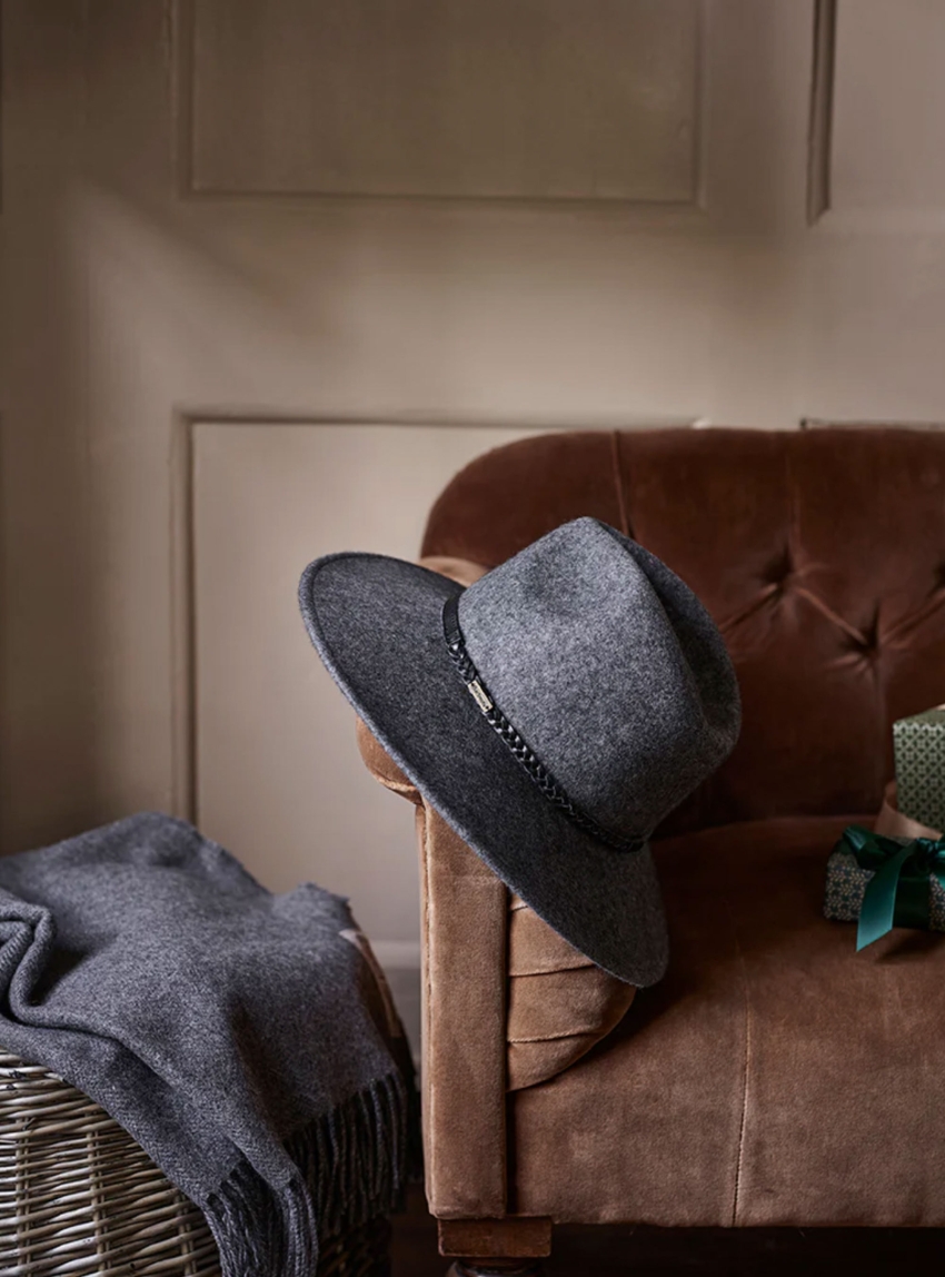 Barbour Tack Fedora - Dark Grey