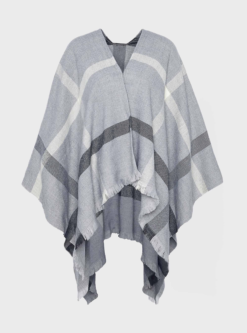 Barbour Blair Windowpane Serape - Black