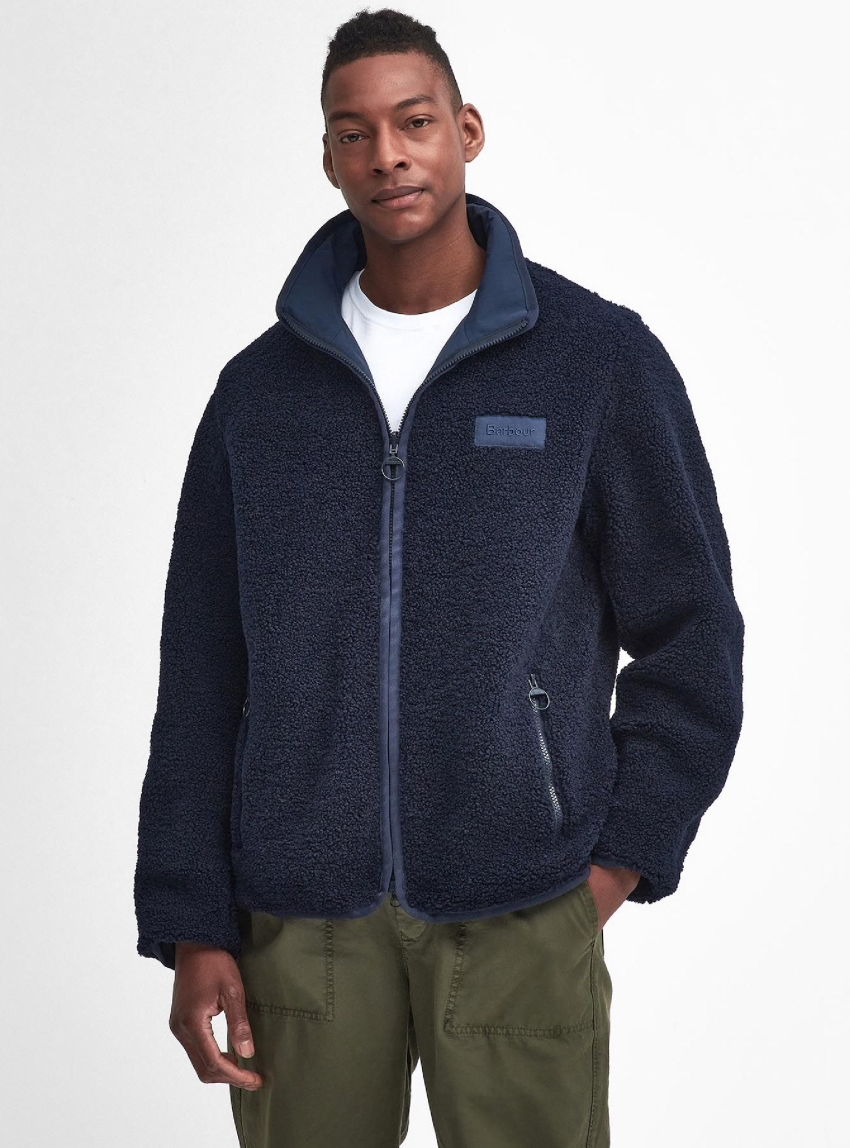 Barbour Reversible Fleece Jacket - Navy