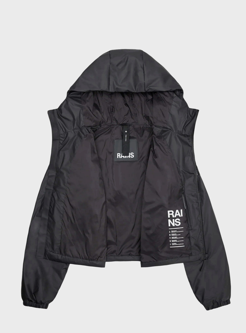 Rains Lohja Short Insulated Jacket - Black